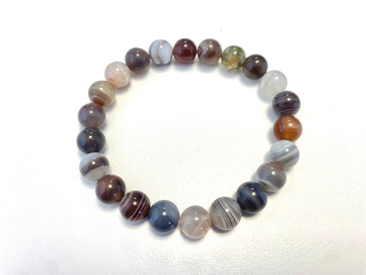 Bracelet Agate Botswana – Réconfort • Stabilité • Lucidité