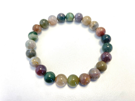 Bracelet Agate Indienne – Apaisement • Stabilité • Harmonie