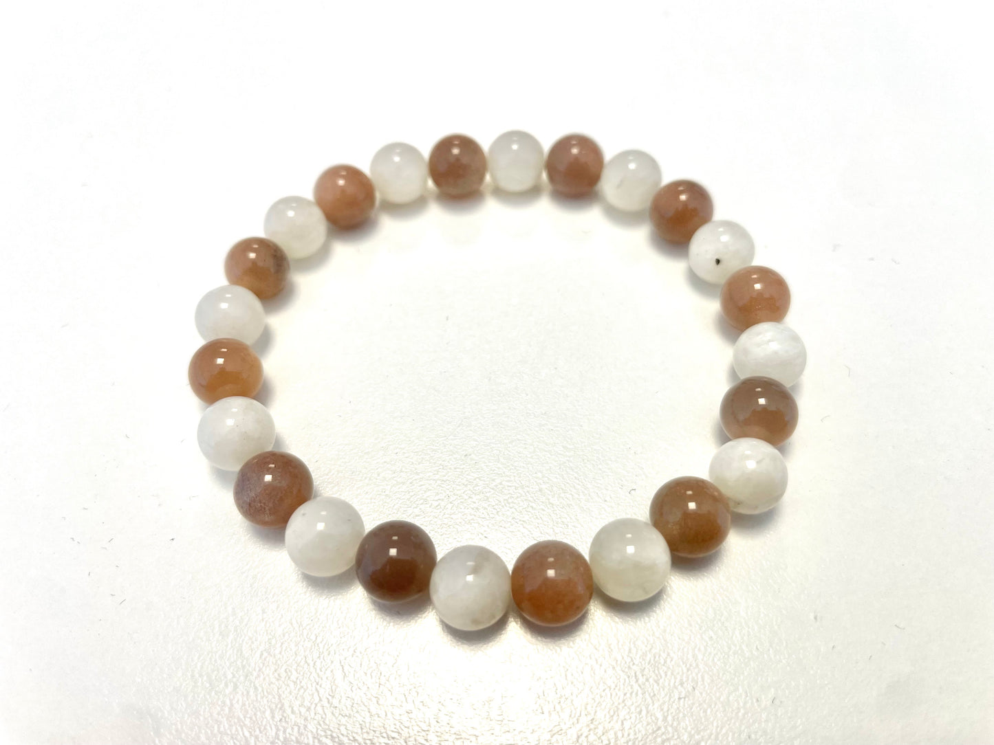 Bracelet Duo Lune et Soleil – Pierre de Lune • Pierre de Soleil