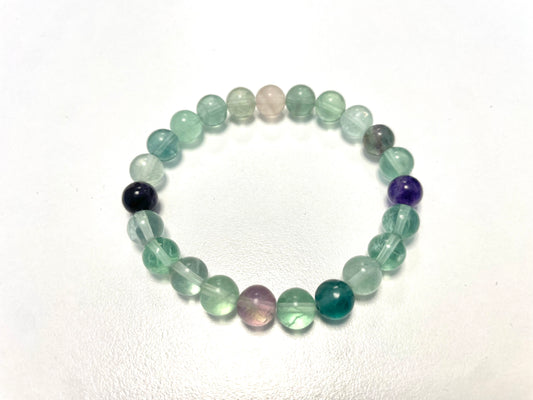 Bracelet Fluorite – Clarté mentale • Équilibre émotionnel • Intuition