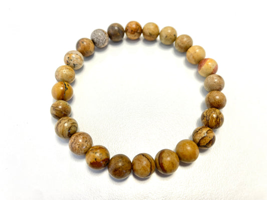 Bracelet Jaspe Paysage –  Ancrage • Sérénité • Créativité
