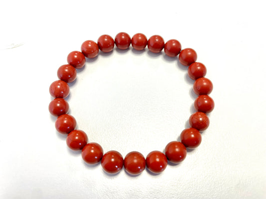Bracelet Jaspe Rouge – Force • Stabilité • Confiance