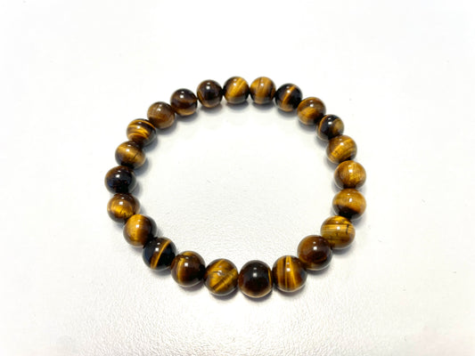 Bracelet Œil de Tigre Marron – Stabilité • Détermination • Protection