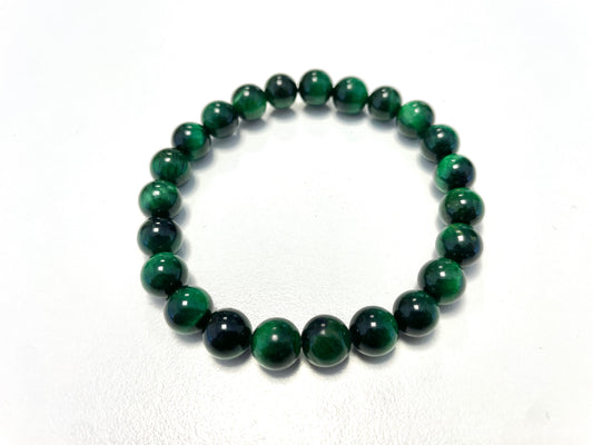 Bracelet Œil de Tigre Vert – Équilibre • Régénération • Confiance