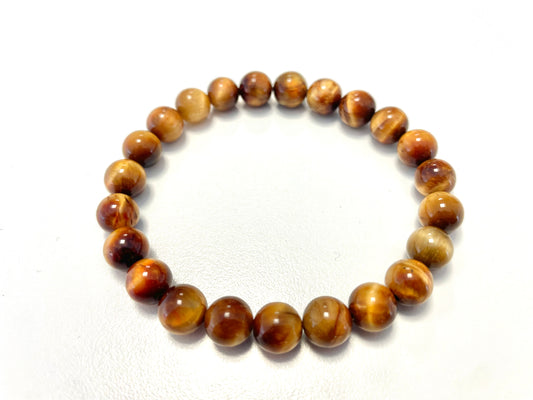 Bracelet Œil de Tigre Orange – Intuition • Équilibre émotionnel • Spiritualité