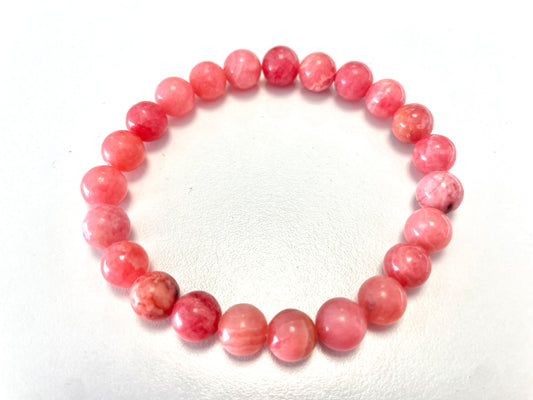 Bracelet Rhodochrosite – Amour de soi • Guérison affective • Joie intérieure
