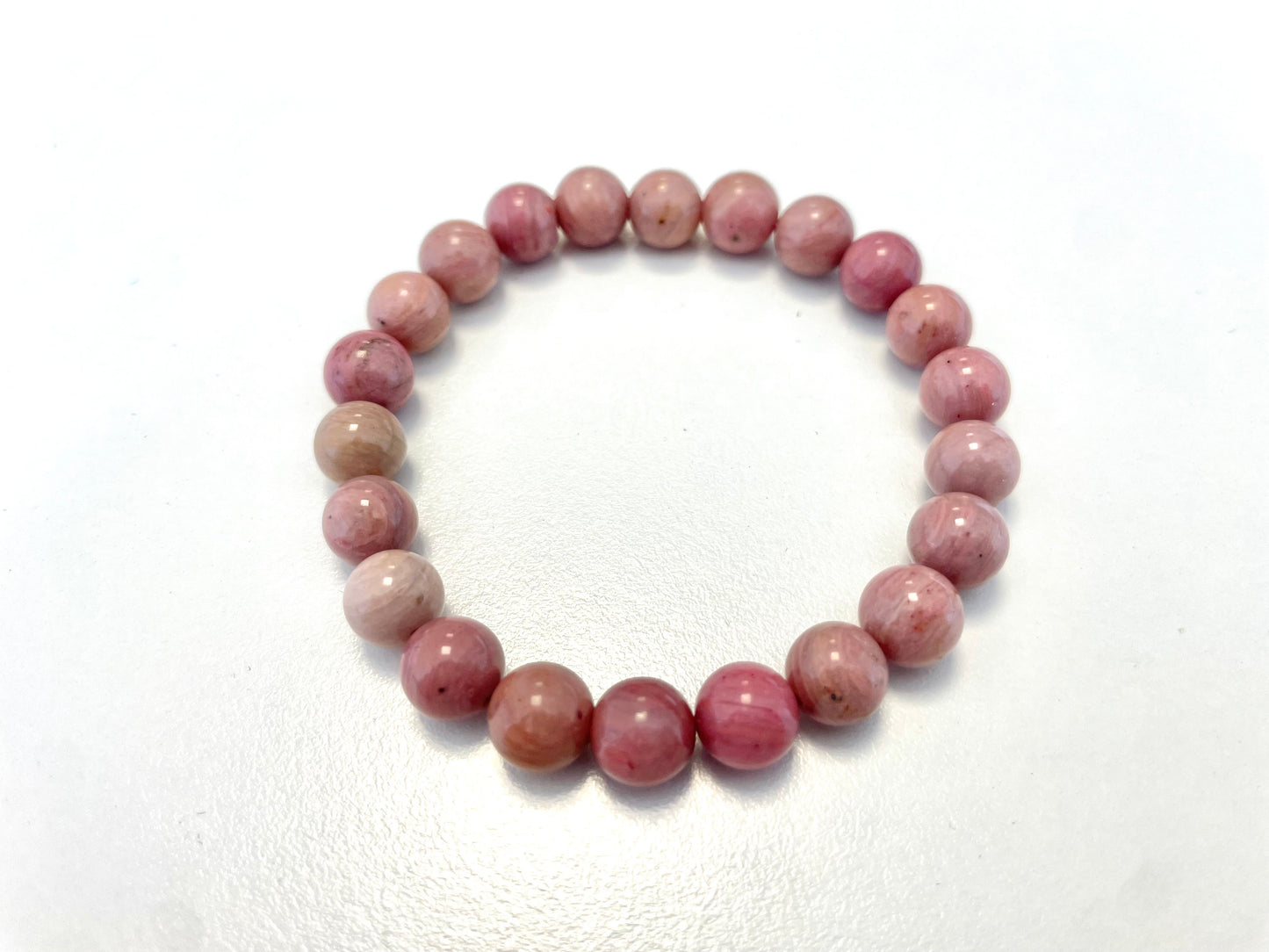Bracelet Rhodonite Mate – Guérison émotionnelle • Compassion • Stabilité affective